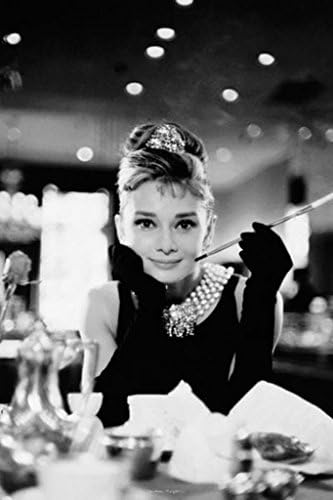 Audrey Hepburn Breakfast no filme de comédia romântica de Tiffanys Holly Golightly Cool Wall Decor Art Print