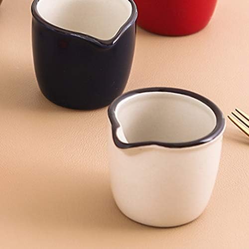Mini Creme de leite de cerâmica jarro 2pcs Porcelana Servindo jarro molho jarro café leite creme jarro de molho