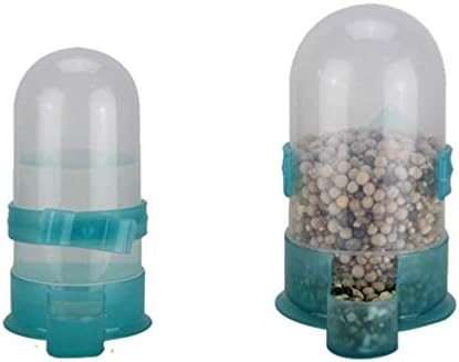 Bebedora de pássaros plásticos baluue - 2pcs alimentador de pombo automático alimentador de alimentos alimentadores