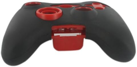 Eforbuddy Silicone Soft Protective Skin Case Caso para controlador Xbox 360, preto