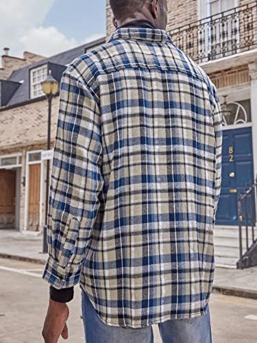 Jaquetas Oshho para mulheres - Men com casaco de bolso xadrez