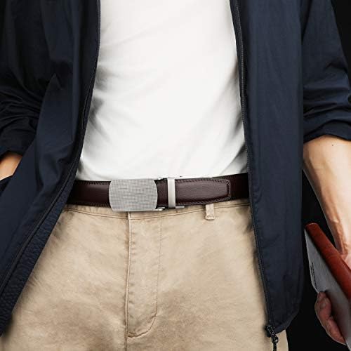 Himi Men's Comfort Felt Genuine Leather Ratchet Belt com clique automático de fivela