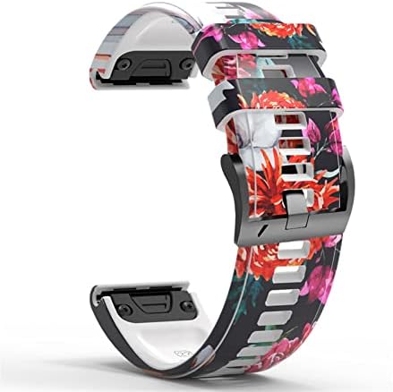 Correias de pulseira axti para Garmin Fenix ​​5 5x mais 6 6x Pro 935 945 3HR Smart Watch Printing Sports Silicone