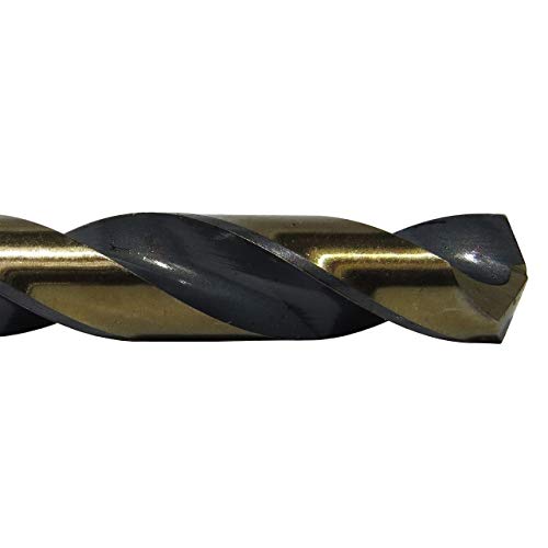 Drill America 5.00mm de alta velocidade de aço preto e ouro KFD Split Point Bit, série KFD