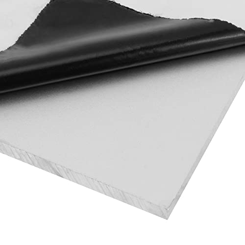 MUKCHAP 12 x 12 x 3/8 polegadas placa de folha de alumínio, folha de alumínio 6061 com filme de proteção, 6061-T651
