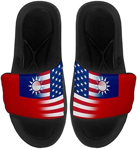 Sandálias/slides Slide -on -Slide para homens, mulheres e jovens - bandeira de Taiwan - Taiwan Flag