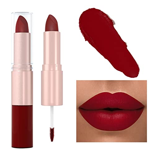 Adolescentes Xiahium Lip Gloss 12 Color 2in1 Batom e brilho labial Mattes Lipstick Velvet Lipstick