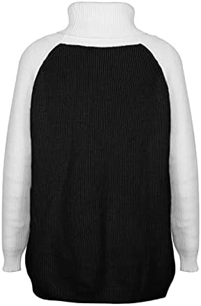 Sweater Fragarn para mulheres sexy, moda casual feminina solta quente casual impressão de gola alta