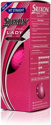 Srixon Soft Feel Lady Pink 7 Bolas de golfe personalizadas