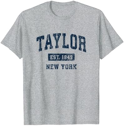 Taylor New York NY T-shirt de Design de Esportes Athletics Vintage