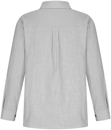 Camiseta casual de tamanho grande para mulheres túnicas de botão de gola virada para baixo blusa de mangas