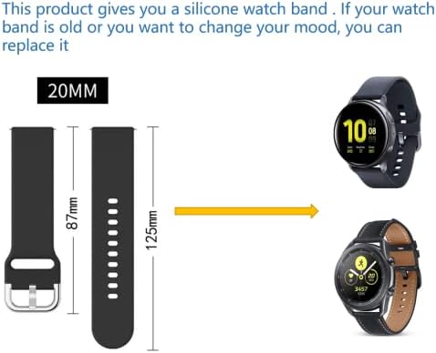 Cocoparts Relógio inteligente Tampa traseira Substituição de vidro para Samsung Galaxy Watch Active 2/Galaxy Watch3