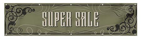CGSignLab | Super Sale -Victorian Gothic resistente ao vento ao ar livre Mesh Vinil Banner | 8'x2 '