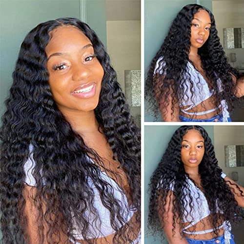HD Transparente Water Water Lace Wig Frontal Wig Curly 5x5 Lace Fronteiro Humano Human Wigs Para Mulheres Negras