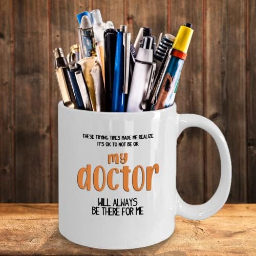 Doutor Coffee caneca 11oz, não há problema em não estar bem- meu médico sempre estará lá para mim,