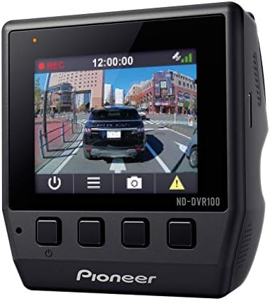 Pioneer ND-DVR100 LOW PERFILHO FULHO Câmera de Dash 1080p HD com tela de 2 polegadas, ângulo de visualização