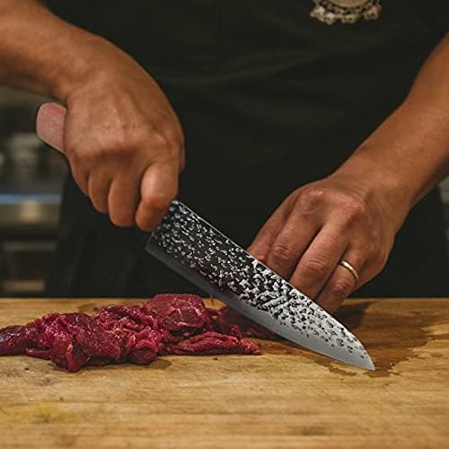 Facas de cozinha Conjunto de facas, faca de aço inoxidável de alto carbono 7pcs, faca de talheres super