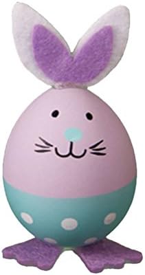 Bestoyard 3pcs Plástico Rabbit Egg Kit de decoração de ovos de Páscoa DIY com design de coelho para decoração de Páscoa