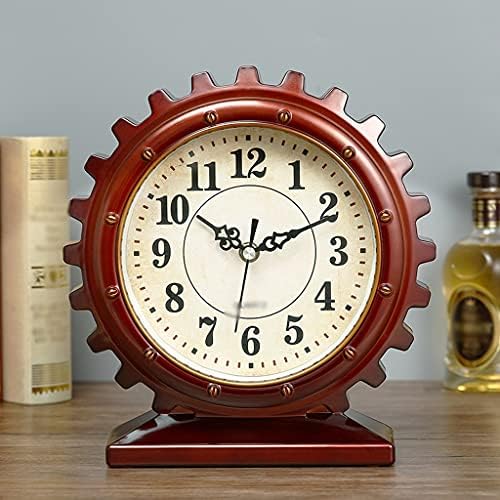 UXZDX Mesa vintage Relógio Decoração da casa da sala de estar quarto de plástico mudo Relógios em casa Artesanato