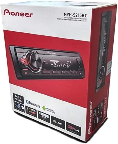 Pioneer Single Din embutido Bluetooth, Mixtrax, USB, Auxiliar, Pandora, Spotify, iPhone, Android