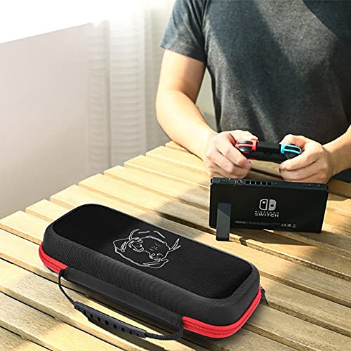 Caixa de transporte de cachorro pug para Nintendo Switch Protetive portátil bolsa dura bolsa de viagem
