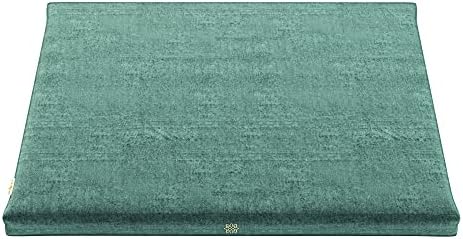 Moderno Moderno Velvet Zabuton Meditação tapete - Almofada de almofada de meditação luxuosa com recheio de algodão