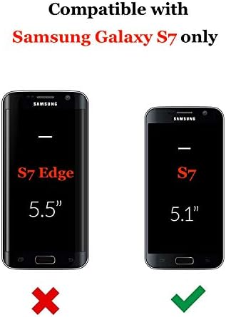 Capa do Samsung Galaxy S7 | 2-em 1 Protetor de tela e estojo de coldre | Proteção de vantagem a