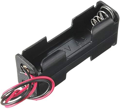 Caixa para AA X 2 Bateria 2-SLOT Caixa traseira do porta-costas com leads carregador de bateria
