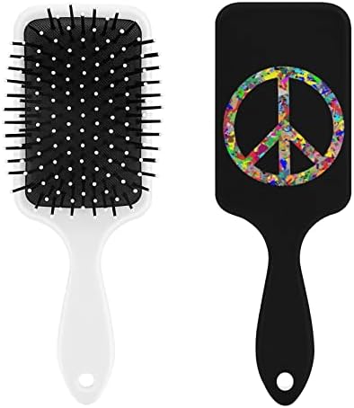 Peace Logo Hair Brush Brush Brush Air Cushion Pente para homens Presente de cabelo para homens