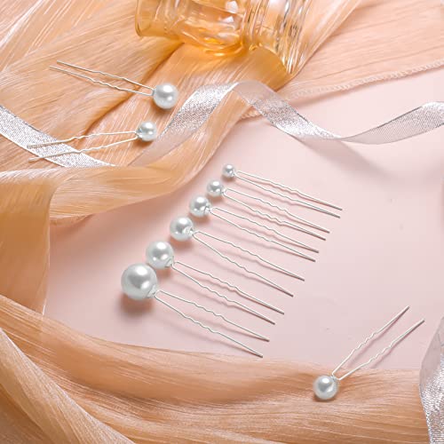 AIEX 36PCS Pearl Hair Pins, pérolas de casamento pérolas de pérolas de pérolas de pérolas de cabelo