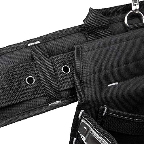 Basics Combo Tool Belt com 28 bolsos, cintura ajustável de 29 a 46 polegadas