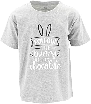 Camiseta de Páscoa de meninos únicos tem camiseta engraçada de chocolate