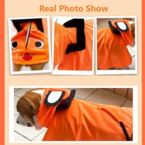 Capa de cães de animais de estimação e gato de gato de cosplay, Anime Halloween Pet Prop Roupas, Partem