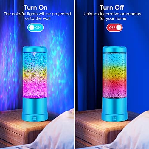 Lâmpada de lava sencu, lâmpadas de brilho arco -íris com função automática de mudança de cor, lâmpada