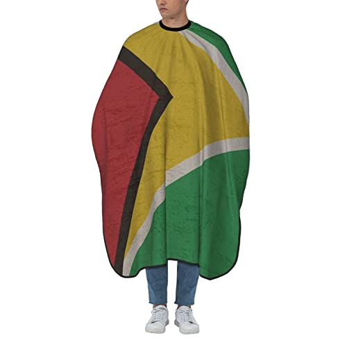 Bandeira da Guiana Retro 3D Impressão Profissional Barbeiro Cabo Corte Cabelo Cortado Capinho