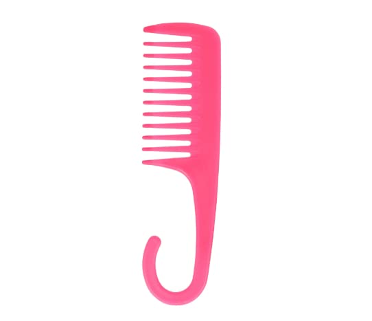 Pente de cabelo do chuveiro detentor com design hangável todos os tipos de cabelo molhados ou secos