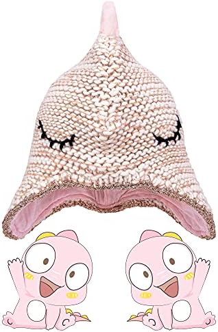 Presentes Trate as crianças meninas girotas chapéu meninos garotas tricotes dinossauros chapéus de inverno desenho animado quente chapéu fofo