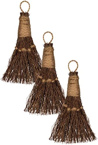 Cinnamon Broom 6 - Cinnamon Broomstick Scent 3 pack -Mini Broom - Witches Broom Decor for Halloween - Broomstick