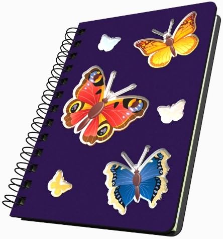 Recebeu Yo Gifts Butterfly Acrylic Journal, Medium