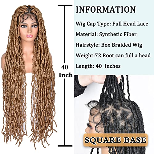 Runm FAUX LOCS WIGS SERIDADES PARA MULHERES NEGRAS LOCS LOCS Wig Full Lace Double Double Curly Crochet Bails