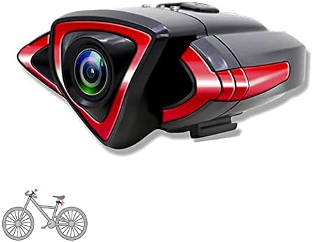 Câmera Bicycles, Wi -Fi Bikes Câmera de vista dianteira e traseira 140 ° de larga angular, USB recarregável,
