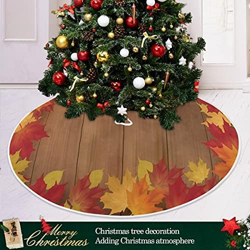 Decoração da saia da árvore de Natal, pequena saia de mini árvores Ornamento de 35,4 polegadas com árvores