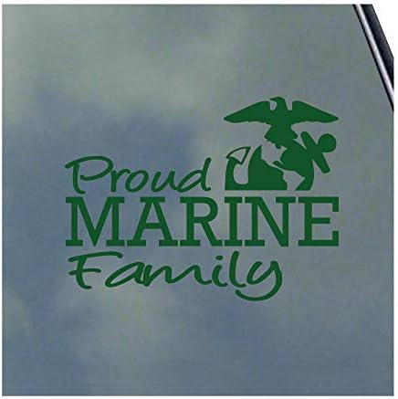 Proud Marines Marines Family Vinyl Stick Decal Crew Service Military Service Veteran