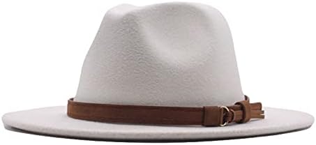 Chapéus de balde de bebê 6-12 meses de chapéu de lã clássica cinto de lã Fedora Fluppy Panamá tampa