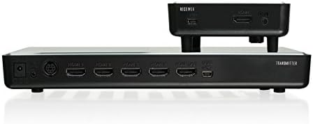 Matriz HDMI sem fio de longo alcance de longo alcance com multicast, preto, tamanho único