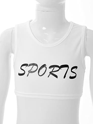 TTAO Girls Summer Tracksuit Athletic 2 peças Roupas de colheita Tampas de colheita com leggings Definir
