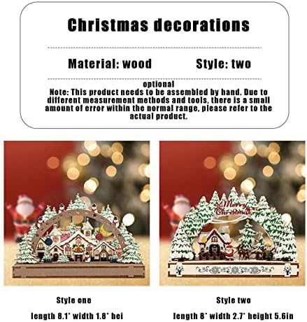Decorações de Natal DIY de madeira Pacote material de madeira costura artesanal Ornamentos DIY Crafts adequados
