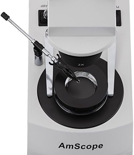 Microscópio estéreo binocular AMSCOPE SE306-PZ-DK, oculares wf10x e wf20x, ampliação 20x/40x/80x, objetivos 2x