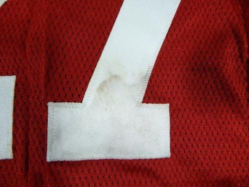 2010 San Francisco 49ers CJ Spillman 27 Jogo emitido Red Jersey 44 DP30920 - Jerseys de jogo NFL não