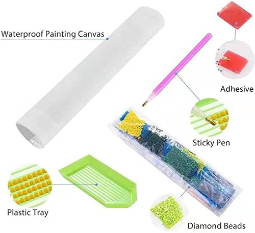 Kits de pintura de diamante DIY 5D para adultos, pinturas de bordados de broca completa de broca completa de pintura